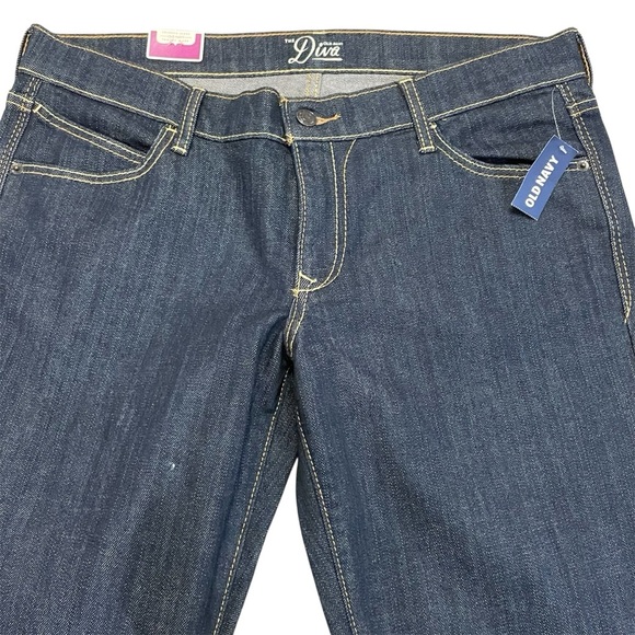 Old Navy Dark Blue/Indigo Boot-Cut Women’s Jeans Size 12 Long Mid Rise - Picture 3 of 9